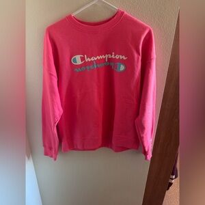 Champion Bright Pink Crewneck